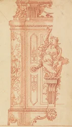 Furniture Design- Elevation of a Pedestal or Case